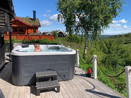 Stuga med 12 bäddar och badtunna i Branäs