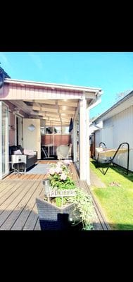Hyr denna stuga i Halmstad på 55 m². 5 sängplatser. 8 000 - 12 000 kr per vecka. Se bilder och tillgänglighet här.