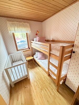 Stuga vid sjö, 3 sovrum, gäststuga eget kök, bad - Bild 15