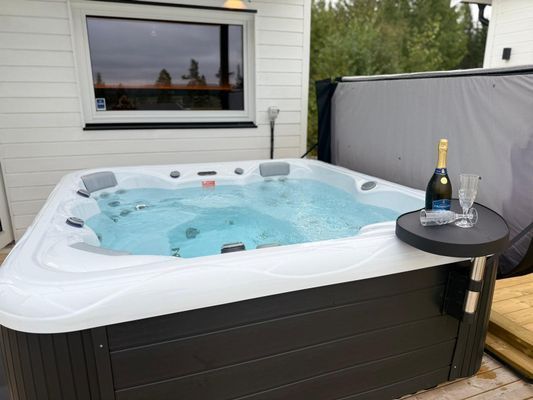 Lyxig Stuga med sjöutsikt, spa anläggning - Bild 10
