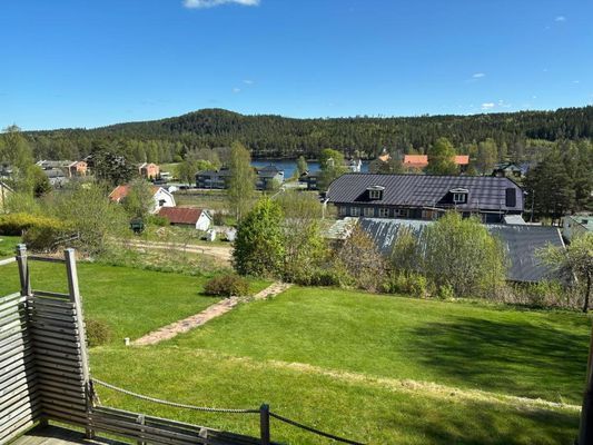Utsikt från Master bedroom ner mot Agnsjön