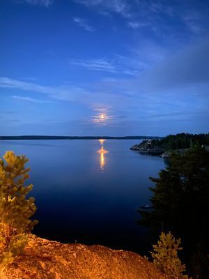 Idylliskt i skärgården med slående utsikt och pool - Bild 28