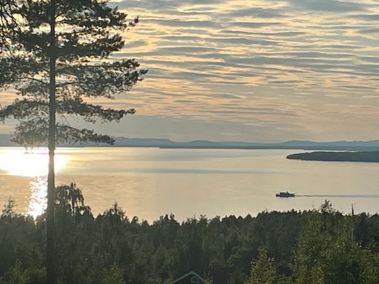 Stor timmerstuga med panoramautsikt över Siljan - Bild 16