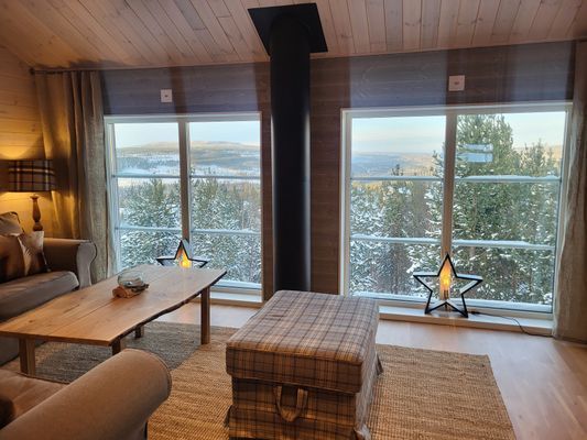 Utsikt från vardagsrummet övre plan