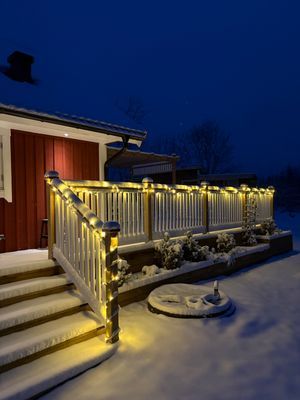 Den 50kvm stora altanen vintertid.