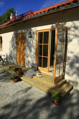 Nybyggt Gotländskt stenhus på Ekstakusten