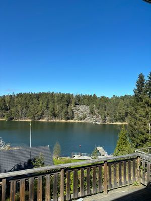 Stuga med havsutsikt