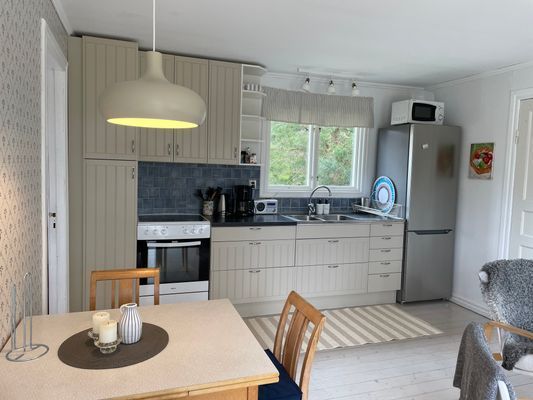 Stuga med gästhus vid havet i Byrum Sandvik