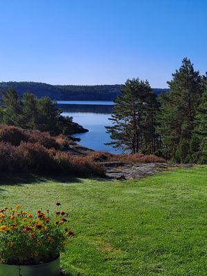 Härlig havsutsikt över fjorden