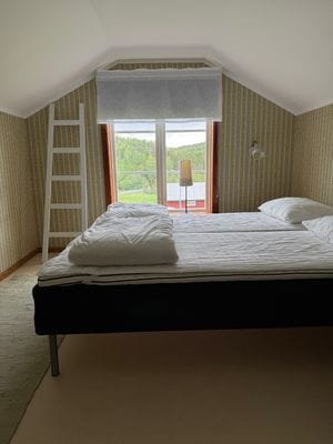 Sovrum på övervåningen.