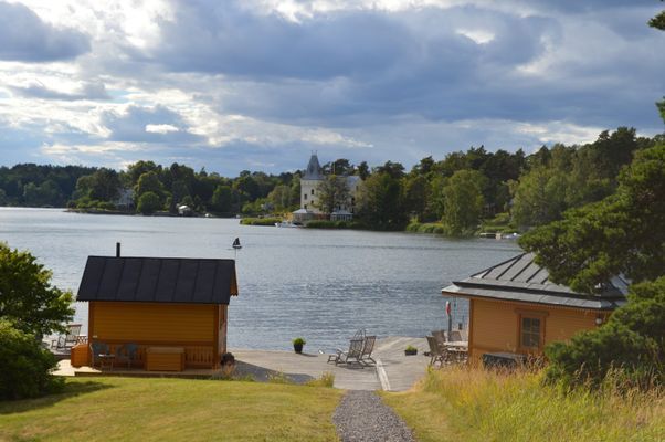Bild 4 på Lövudden Tynningö. Panoramautsikt över havet