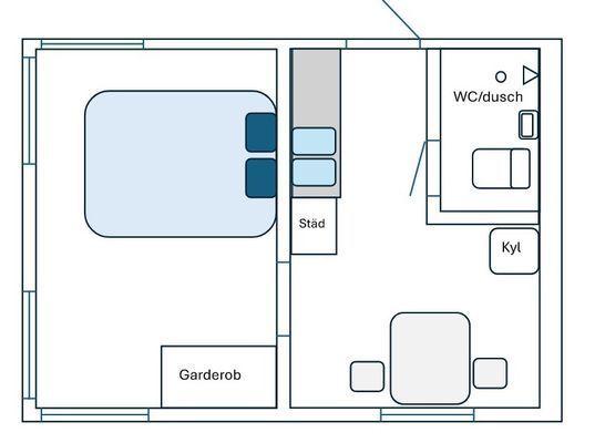 Stuga med vedeldad bastu och Jacuzzi - Bild 6