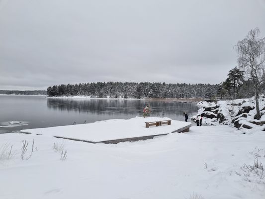 Modern, sjönära stuga med en glimt av Vänern - Bild 37
