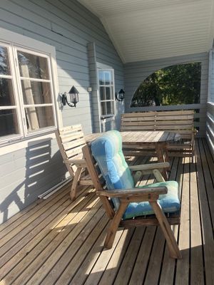 Stuga med fjäll- och sjöutsikt, bastu, och kamin - Bild 6