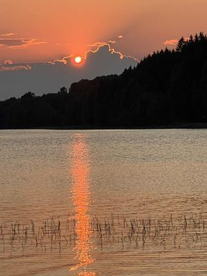 Månsken över Kornsjö bad