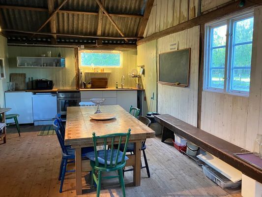 Studio i lada på landet