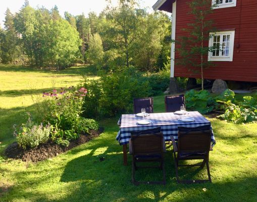I trädgården