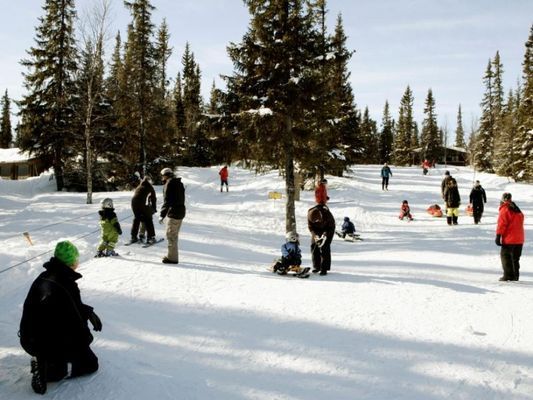 Vecka 12 i Fjällkällans stugby i Funäsdalen