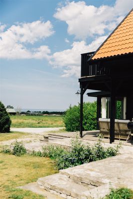 Stort hus vid havet 1 mil norr om Visby
