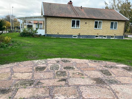 Baksidan av huset