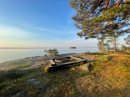 Grillplats vid havet
