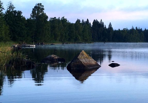 Nybyggt sjönära hus i Småland med bastu - Bild 34