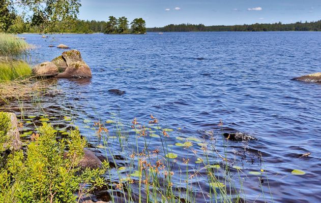 Nybyggt sjönära hus i Småland med bastu - Bild 31