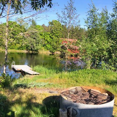 Grillplatsen vid bryggan