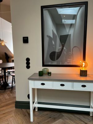 Hall in till kök/vardagsrum