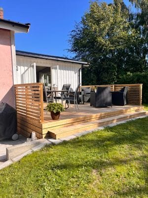 Hyr denna stuga i Mellbystrand på 100 m². 4 sängplatser. 7 000 - 10 000 kr per vecka. Se bilder och tillgänglighet här.