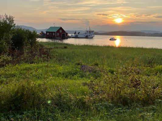 Färjeläget Fjären på Ulvön.