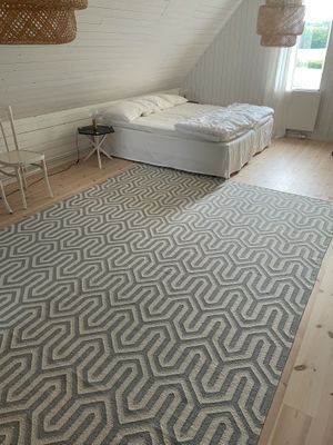 Sovrum 3 har 3 st 90 cm sängar som kan ställas isär eller ihop.