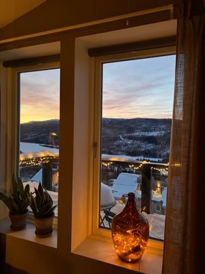 Takvåning vedeldad kamin bastu ski in ski out - Bild 12