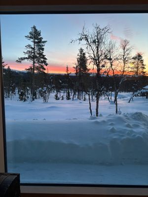 Morgon i stugan