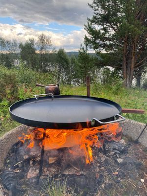 Unik stuga med sjö och fjällutsikt där båt ingår - Bild 27