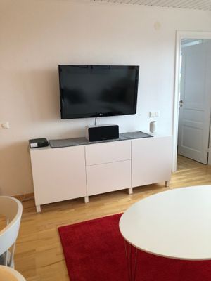 Gamla TVn. Den nya är betydligt större.