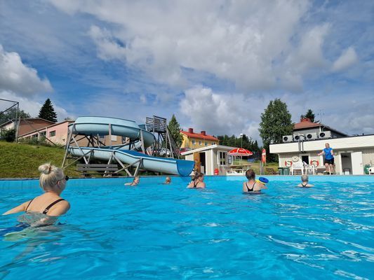 Utebadet i Korpilombolo.