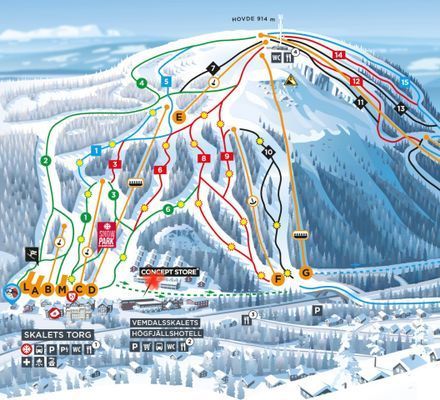 Toppläge vid Vemdalsskalet - Ski in/out - Bild 13