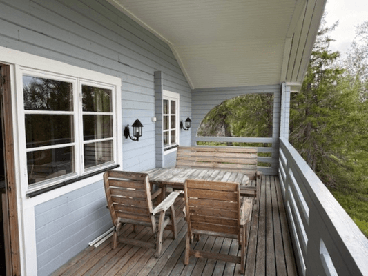Bild 4 på Drömstuga i Marsliden -sjöutsikt, bastu, och kamin