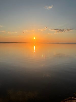 Kvällssol vid Unden.