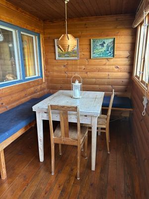 Veranda med utsikt över sjön