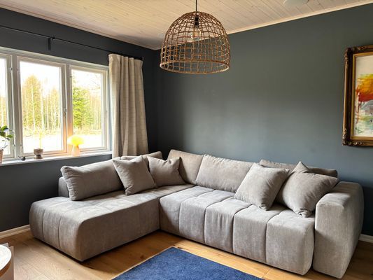 Nybyggt sjönära hus i Småland med bastu - Bild 18
