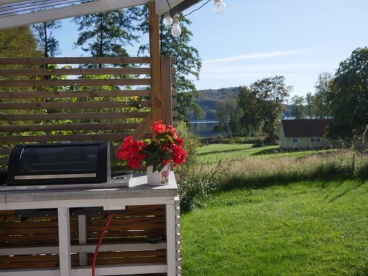 Fritidshus i Varberg vid sjö