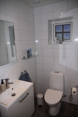 WC i det nedre badrummet.