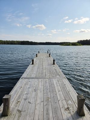 Nyrenoverat hus vid Marholmen