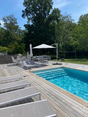 Semesterhus med uppvärmd pool i Köpingsvik 💦