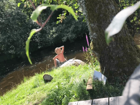 Enkelt boende med badmöjligheter i Tidan River - Bild 14