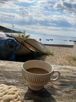 Mysig hörnstuga nära havet - Tjuvahålan /Tylösand - Bild 22