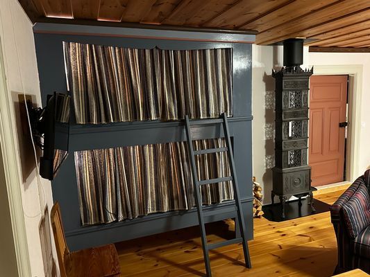 Braskamin i vardagsrummet