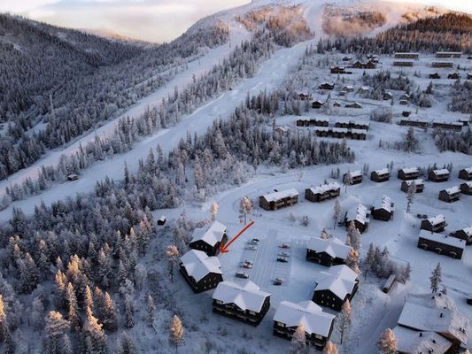 Nybyggd lägenhet på klockarfjället
